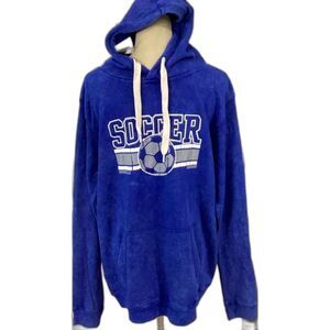 Pennant Sweatshirt Unisex Size Medium Color Blue Sayreville Bomber Soccer